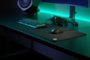 SteelSeries QcK XXL gaming mousepad – pro control surface, stitched edges, 36x17 inch for precise tracking